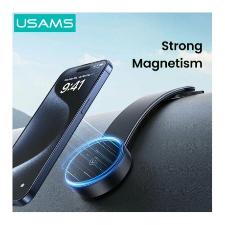 Держатель автомобильный USAMS US-ZJ079 для смартфона, черный (ZJ79ZJ01) - фото 7