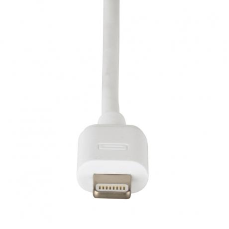 Кабель Hama Lightning MFi-USB 2.0 белый 1.5м для Apple iPhone 5/5c/5S/6+ для Apple iPad 4/mini/Air (00054567) - фото 2