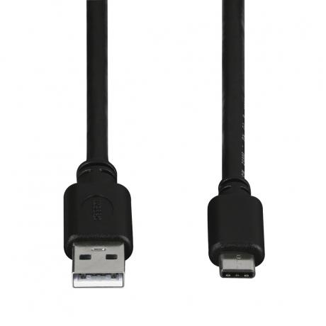 Кабель Hama USB Type-C-USB 2.0 черный 1м (00135722) - фото 3