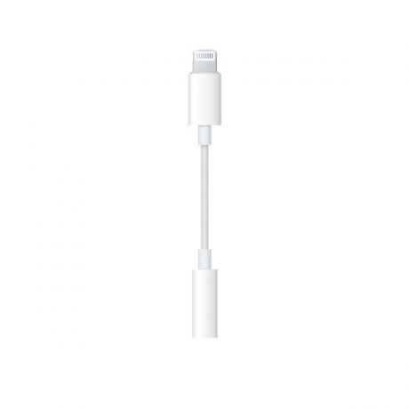 Переходник Apple MMX62ZM/A Jack 3.5мм-Lightning белый для Apple iPhone 7 - фото 1