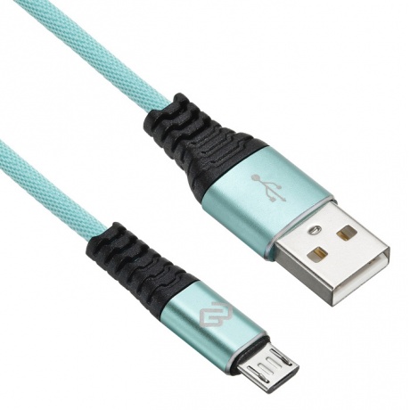 Кабель Digma USB A (m) micro USB B (m) 1.2м зеленый - фото 1