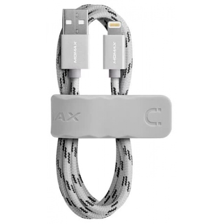 Кабель Momax Elite Link 1m Lightning Cable Серый - фото 1