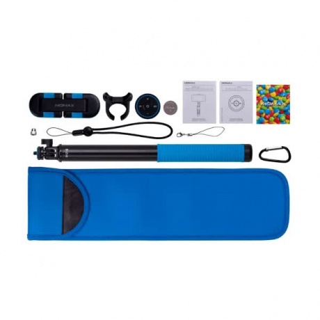 Монопод для селфи Momax Selfie Hero Bluetooth Selfie Pod 100cm Синий - фото 4