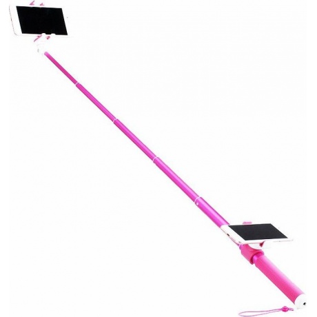 Монопод для селфи Momax Selfie Hero Duo 100cm Розовый - фото 2