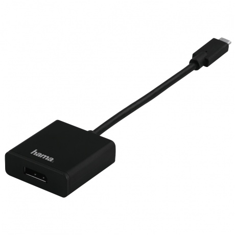 Адаптер Hama 135725 USB Type-C (m) DisplayPort (f) 0.1м черный - фото 2
