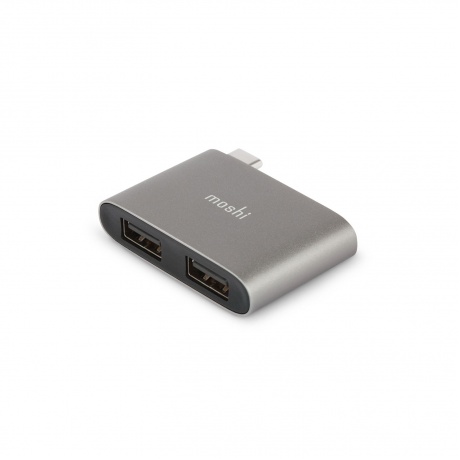 Адаптер Moshi USB-C to Dual USB-A Titanium Gray - фото 1