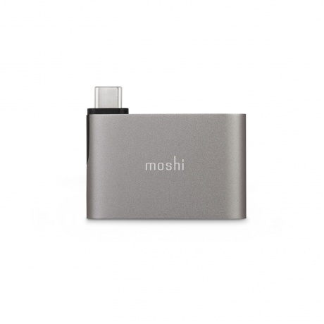 Адаптер Moshi USB-C to Dual USB-A Titanium Gray - фото 3