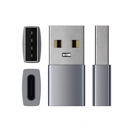 Адаптер Satechi USB Type-A to Type-C Space Gray - фото 4