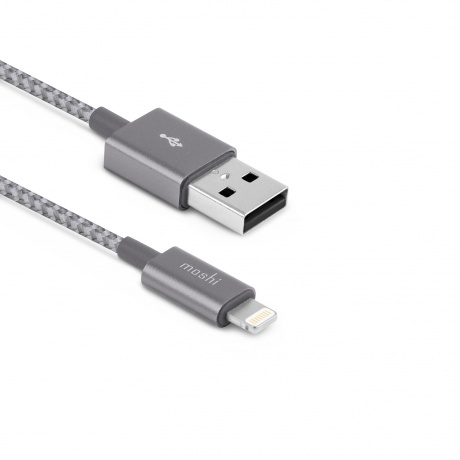 Кабель Moshi Integra Lightning to USB 0,25 м Titanium Gray - фото 1