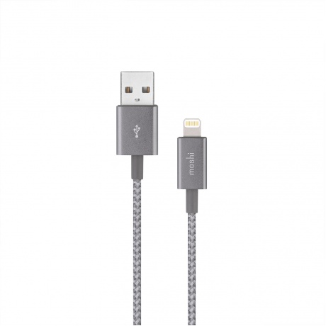 Кабель Moshi Integra Lightning to USB 0,25 м Titanium Gray - фото 2