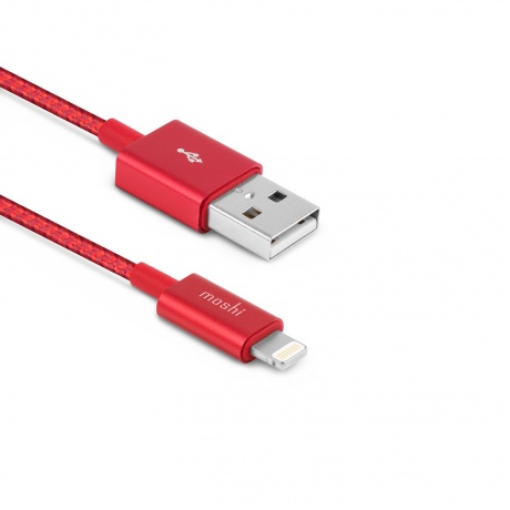 Кабель Moshi Integra Lightning на USB-A 1,2 м Red - фото 1