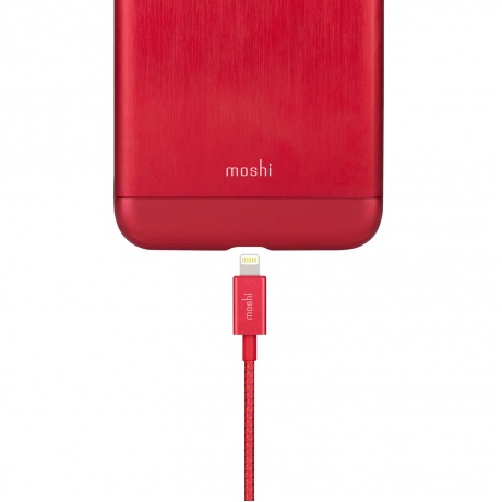 Кабель Moshi Integra Lightning на USB-A 1,2 м Red - фото 4