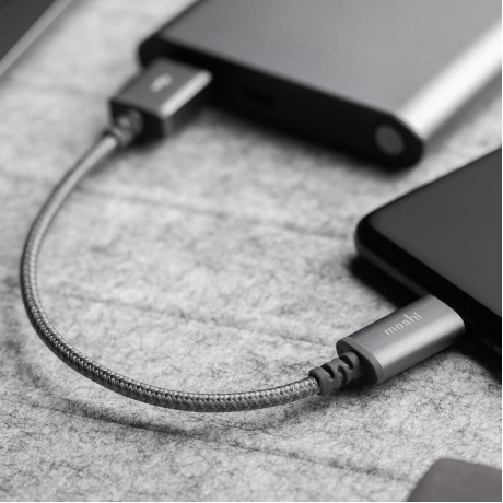Кабель Moshi Integra Lightning to USB 0,25 м Gray - фото 5