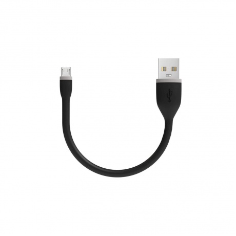 Кабель Satechi Flexible Micro to USB. 15 см черный - фото 1