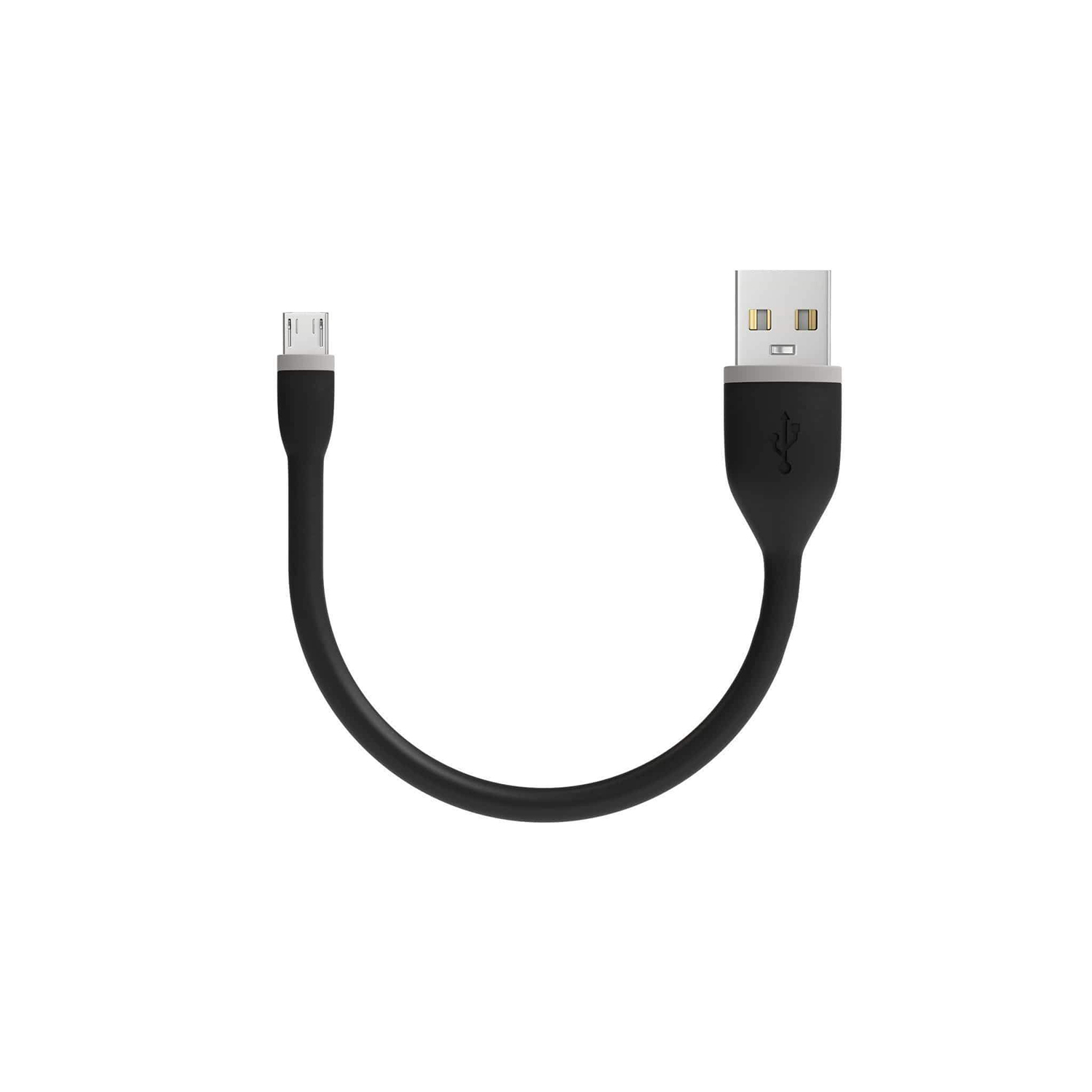 Кабель Satechi Flexible Micro to USB. 15 см черный ST-FCM6B - фото 1