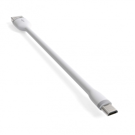 Кабель Satechi Flexible Micro to USBm 25 см белый - фото 3