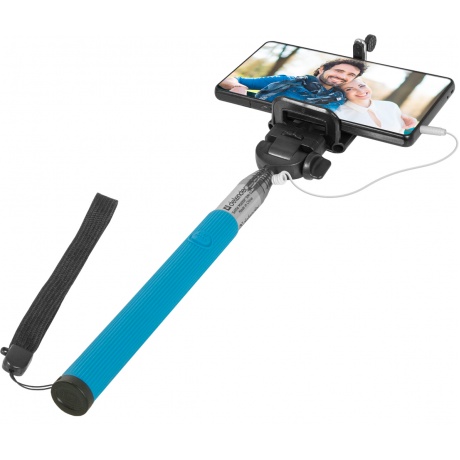 Монопод для селфи Defender Selfie Master SM-02 голубой (20-98 см) - фото 6