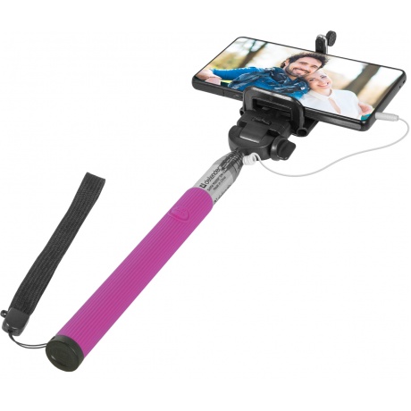 Монопод для селфи Defender Selfie Master SM-02 розовый (20-98 см) - фото 8
