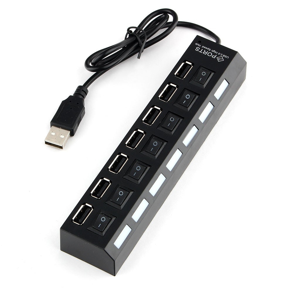 USB-концентратор Gembird UHB-U2P7-02 2.0 хаб usb gembird 7 ports uhb u2p7 02