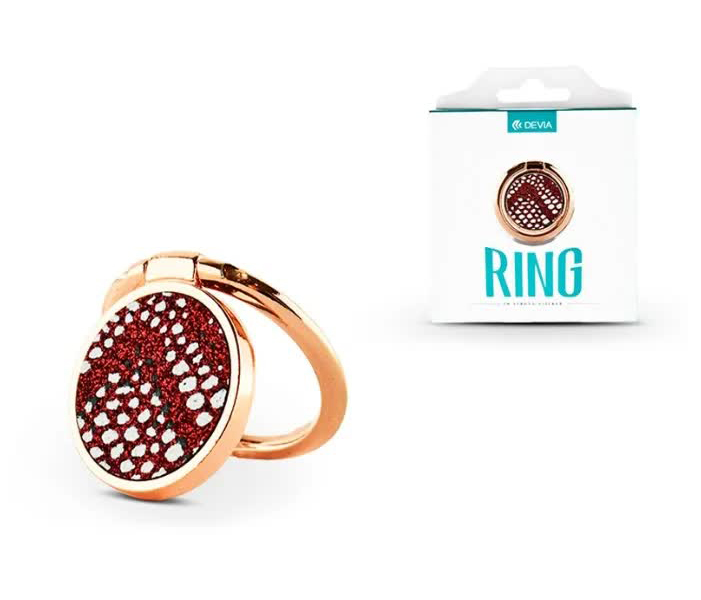 Кольцо Devia Ring Holder Diamonds 2 - Red от Kotofoto