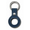 Чехол-брелок Devia Leather Key Ring для AirTag - Blue
