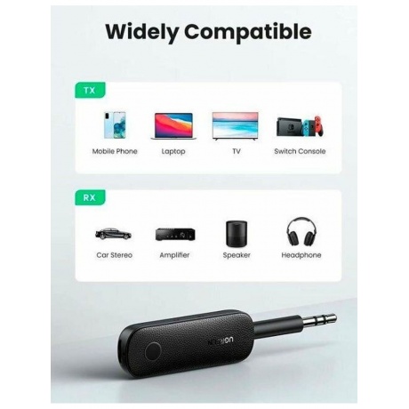 Bluetooth приемник/передатчик UGREEN CM403 (80893) черный - фото 8