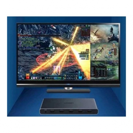 Переключатель UGREEN CM201 (50745) Black - фото 6