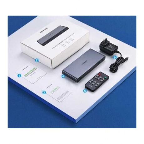 Переключатель UGREEN CM201 (50745) Black - фото 7