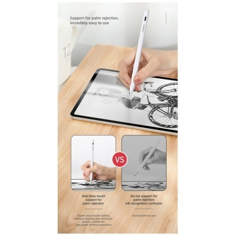 Стилус Usams US-ZB254, белый (ZB254DRB01) - фото 11