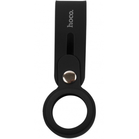Чехол-подвеска Hoco для Apple AirTag, силикон, черный - фото 2
