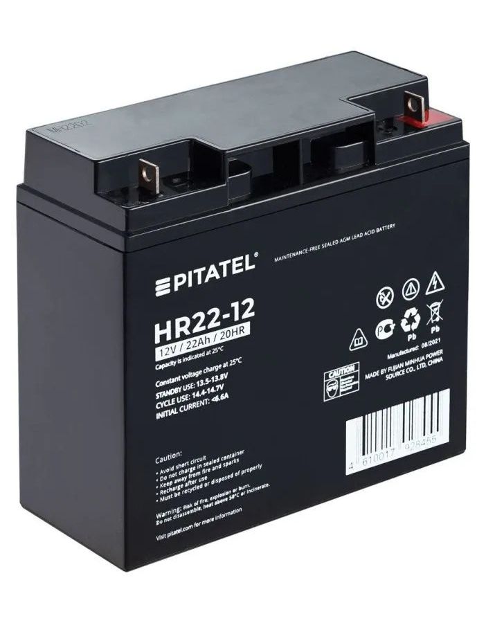 

Аккумулятор Pitatel HR22-12, 12V 22Ah