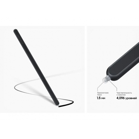 Стилус Samsung Stylus S Pen Fold Edition Fold 5 (EJ-PF946BBRGRU) Black - фото 7