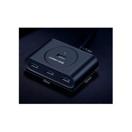 Хаб UGREEN USB концентратор 4 х USB 3.0, 1 м, цвет черный (20291) - фото 22