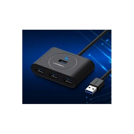 Хаб UGREEN USB концентратор 4 х USB 3.0, 1 м, цвет черный (20291) - фото 23