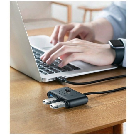 Хаб UGREEN USB концентратор 4 х USB 3.0, 1 м, цвет черный (20291) - фото 25