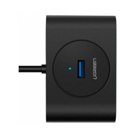 Хаб UGREEN USB концентратор 4 х USB 3.0, 1 м, цвет черный (20291) - фото 8