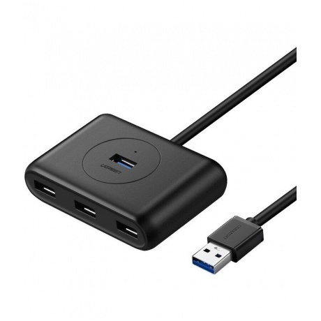

Хаб UGREEN USB концентратор 4 х USB 3.0, 1 м, цвет черный (20291)