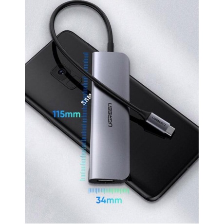 Хаб UGREEN USB концентратор 5 в 1 3 х USB 3.0, HDMI, PD (50209) - фото 15