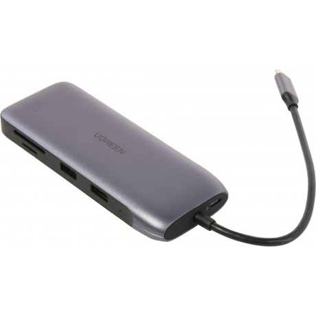 Хаб UGREEN USB концентратор 9 в 1 2 х USB 3.0, HDMI, VGA, DP, RJ45, SD/TF, PD (70301) - фото 4