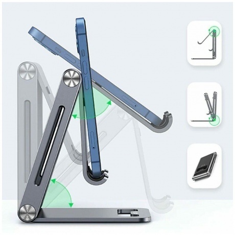 Подставка UGREEN настольная складная для телефона, планшета (80708) - фото 21