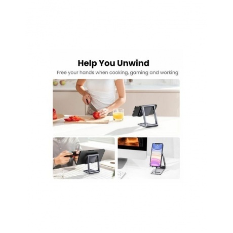 Подставка UGREEN раздвижная настольная складная для телефона, планшета (50324) - фото 21