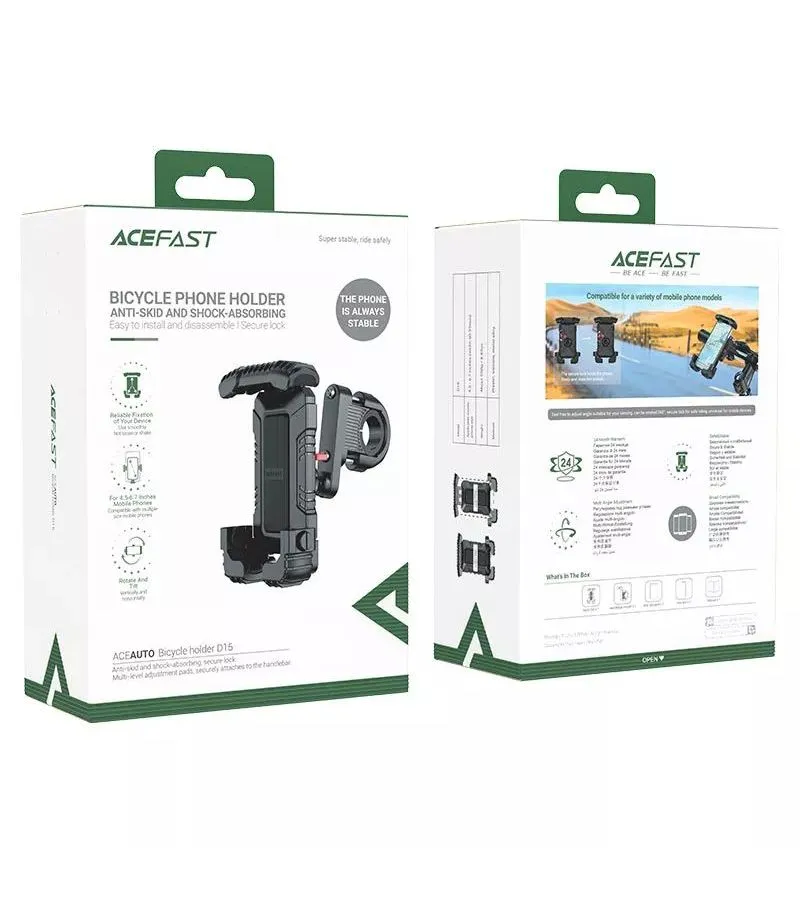Держатель ACEFAST D15 bicycle holder на руль велоcипеда черный - фото 5