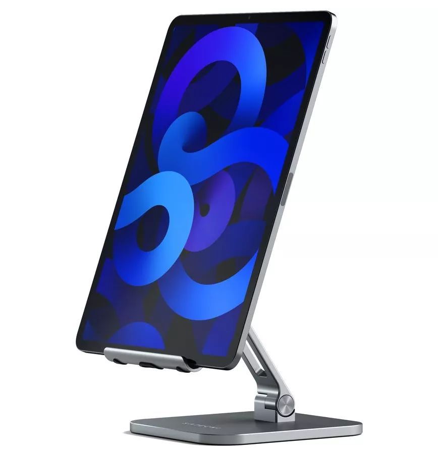 Подставка Satechi Aluminum Desktop Stand для iPad Pro - Space Gray ST-ADSIM подставка satechi r1 aluminium hinge holder foldable stand st r1b для ipad iphone синего цвета