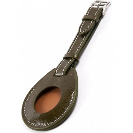 Чехол кожаный Red Line для Airtag с ремешком, зеленый УТ000026146 - фото 2