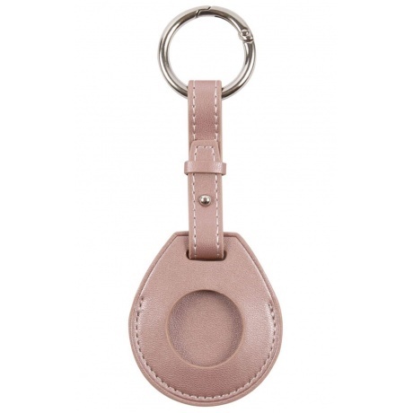 Чехол кожаный Red Line брелок для AirTag, розовое золото УТ00002...