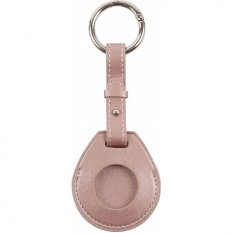 Чехол кожаный Red Line брелок для AirTag, розовое золото УТ00002...
