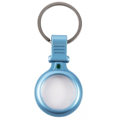 Чехол-брелок Red Line для Airtag металический с зажимом, голубой...