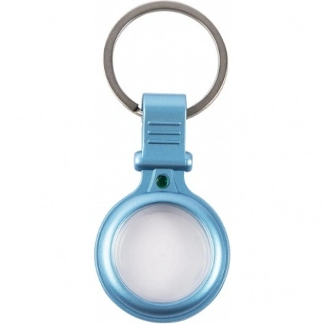 Чехол-брелок Red Line для Airtag металический с зажимом, голубой...