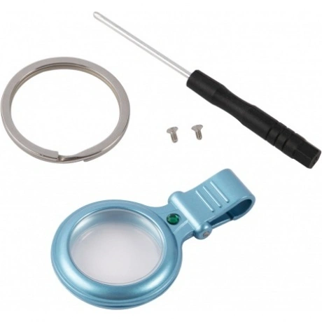 Чехол-брелок Red Line для Airtag металический с зажимом, голубой УТ000025980 - фото 3