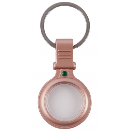 Чехол-брелок Red Line для Airtag металический с зажимом, розовый...